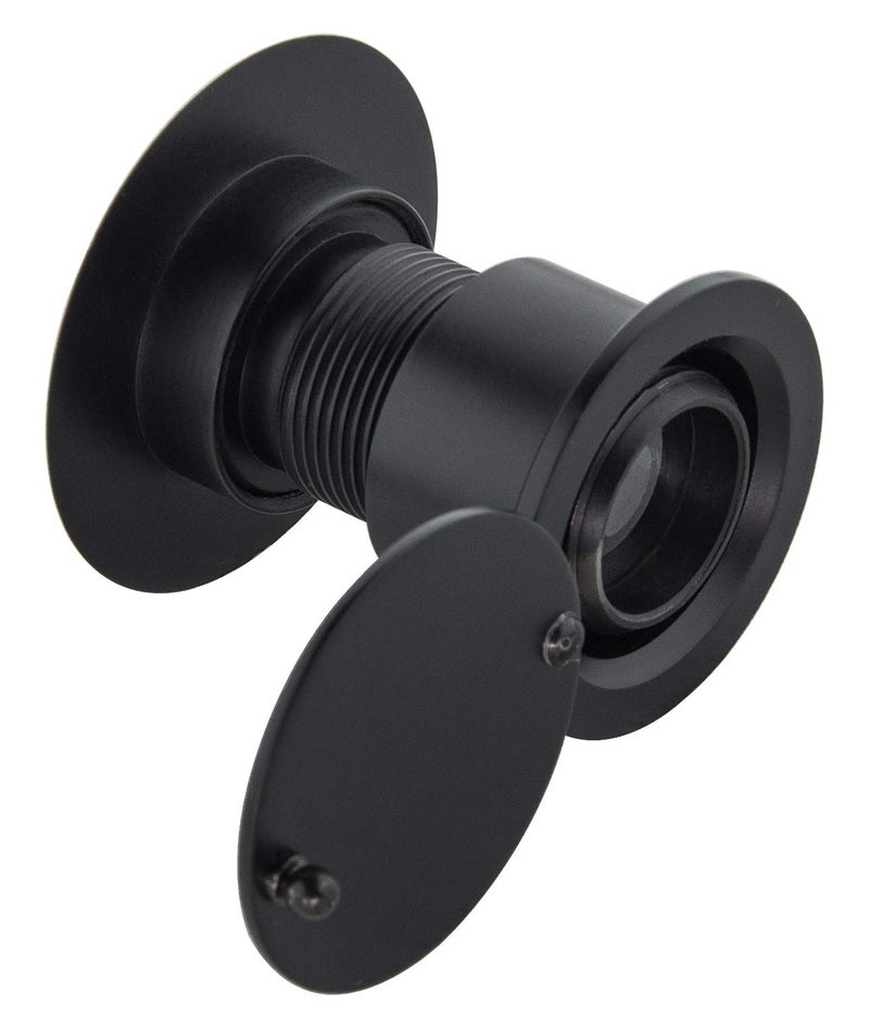 Earl Diamond - Solid Brass Door Peep Holes for Front Door, 220-Degree Door Viewer Peephole with Heavy Duty Rotating Privacy Peephole Cover for 1-21/32" to 2-1/8" Thick Door (Modern Black) - Image 5